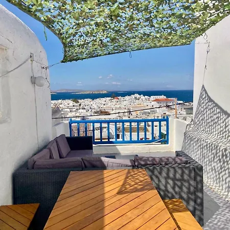 Elenitas Town House With Veranda And Sea View Mykonos Town Exterior foto